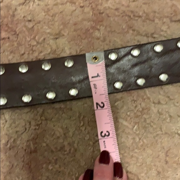 Rock Stud Leather Italian Belt main image 4
